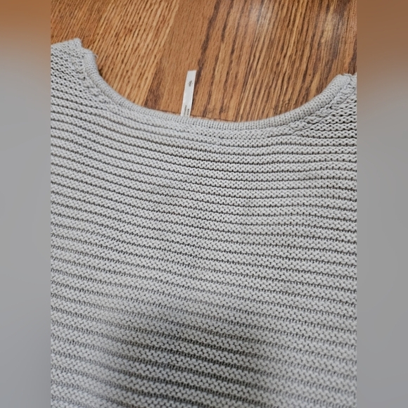 FREE PEOPLE Grey Bell Sleeve Sweater - Picture 5 of 6